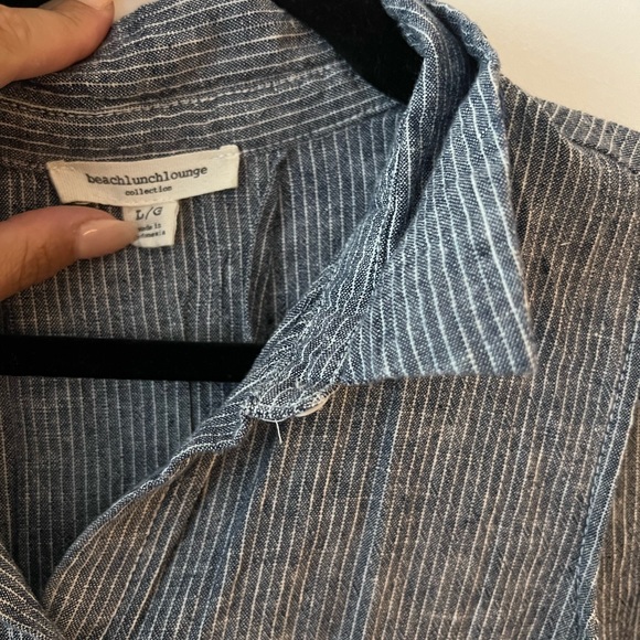 Collared button up linen dress - Picture 3 of 3